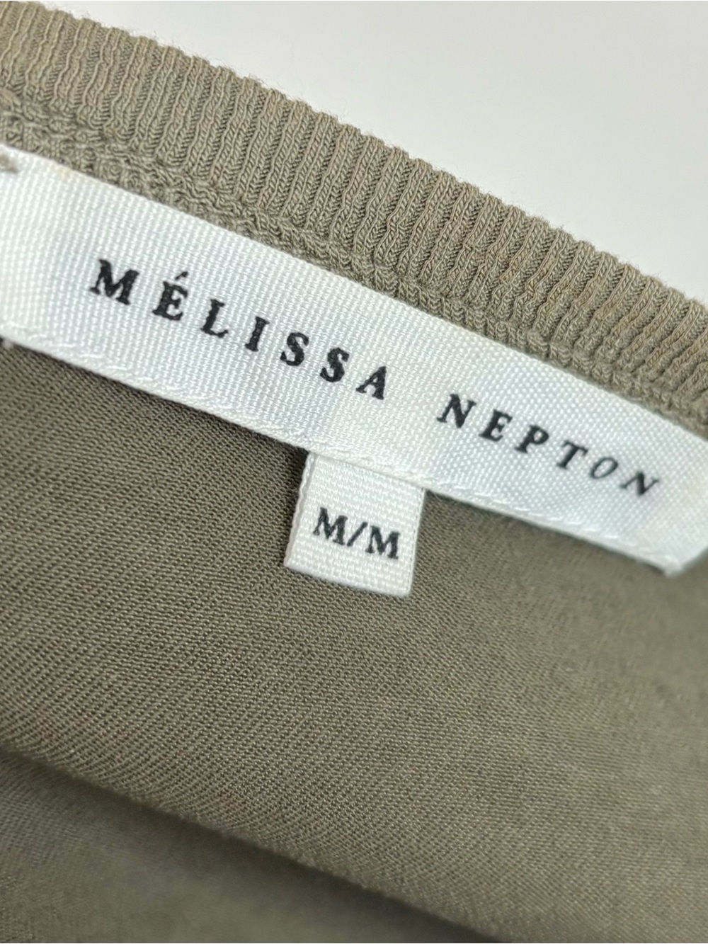 Melissa Nepton olive satin Cindy top - Picture 7 of 8